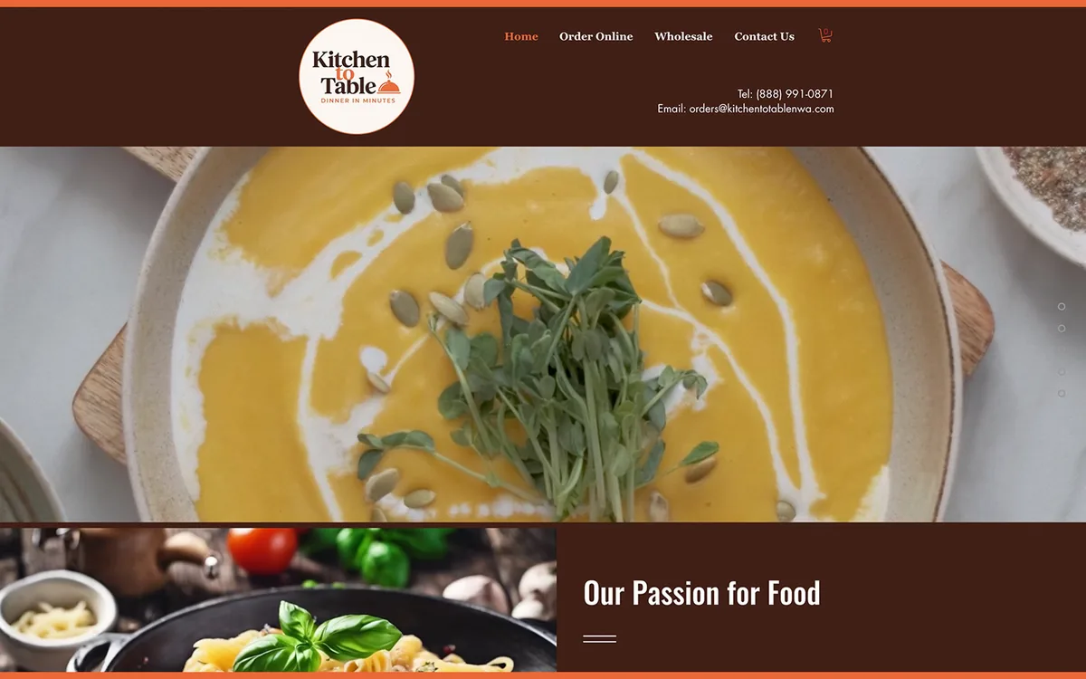 The Kitchen to Table NWA website